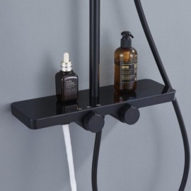 Constant Current Style Three-Function Chrome/Black/White Shower Set