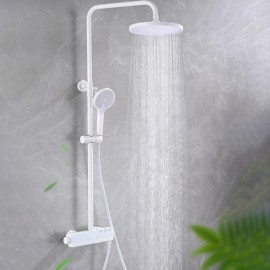 White/Grey Constant Current Style Shower Faucet With Led Digital Display