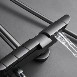 Thermostatic Shower Set Chrome/Black/Gray Hidden Water Outlet