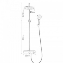 Modern Brushed Gold Shower Faucet Constant Flow For Bathroom