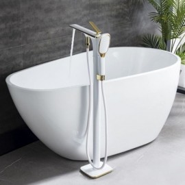 Two-Function Floor-Mounted Bath Mixer For Bathroom 5 Models