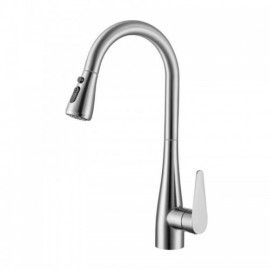 Pull-Out Kitchen Faucet In Stainless Steel Black/Brushed Nickel/Gray Model