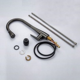 Pull-Out Kitchen Faucet In Stainless Steel Black/Brushed Nickel/Gray Model