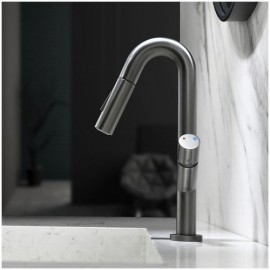 Copper Kitchen Mixer With Extractable Nozzle With 5 Models