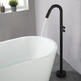 Modern Simple Floor Mounted Shower Mixer Black/Brushed Gold/Grey