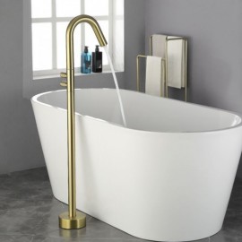 Modern Simple Floor Mounted Shower Mixer Black/Brushed Gold/Grey