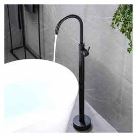 Copper Floor-Standing Bath Mixer In Black/Brushed Gold/Gray Model