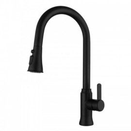 Stainless Steel Kitchen Mixer Pull-Out Nozzle Black/Brushed Nickel Color