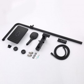 Shower Faucet Copper Body Abs Hand Shower Nozzle For Bathroom Chrome/Black