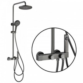 Black/Gray Abs Copper Shower Faucet For Bathroom