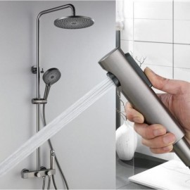 Black/Gray Abs Copper Shower Faucet For Bathroom