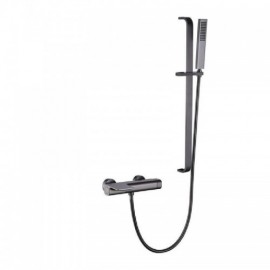 Copper Gray Wall Mounted Bathtub Mixer Abs Hand Shower For Bathroom
