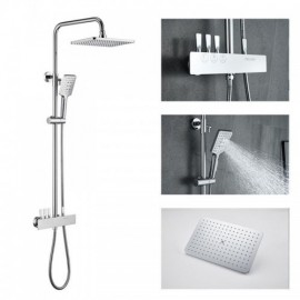 Shower Faucet Copper Body 3-Function Abs Hand Shower Nozzle