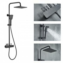 Shower Faucet Copper Body 3-Function Abs Hand Shower Nozzle