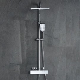 Shower Faucet Copper Body 3-Function Abs Hand Shower Nozzle