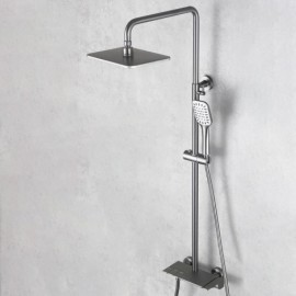 Shower Set Copper Body 3-Function Abs Hand Shower Nozzle For Bathroom