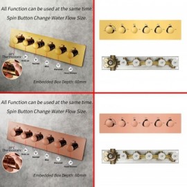 Thermostatic Shower System Infrared Remote Control Led Light Music Bluetooth