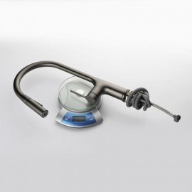 Pull-Out Kitchen Faucet In Copper Grey/Black/Chrome