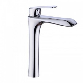 Chrome Copper Basin Faucet Cold Hot Water For Bathroom