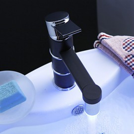 Centerset Single Handle One Hole in Painting Bathroom Sink Tap