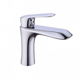 Chrome Basin Faucet Copper Zinc Alloy Handle For Bathroom