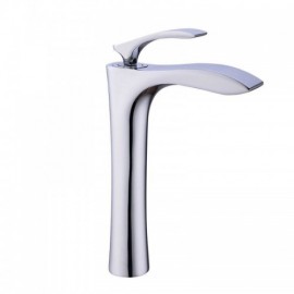 Chrome-Plated Copper Basin Faucet H31.1Cm For Bathroom Single Handle