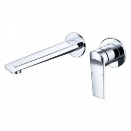 Copper Single Handle Wall Mounted Basin Mixer For Bathroom Brushed Gold/Black/Chrome