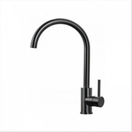 Nano Black 304 Stainless Steel Single Sink For Kitchen Faucet Optional
