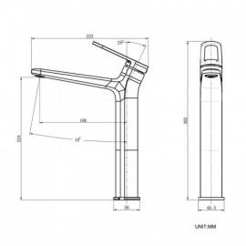 Single Handle Basin Mixer With 4 Models For Bathroom