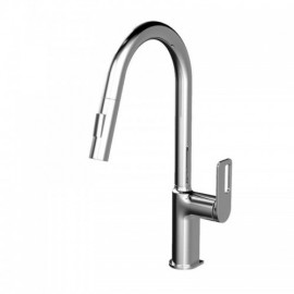 Kitchen Faucet In Black Copper/Chrome