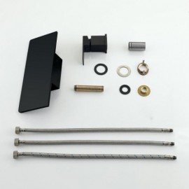 Classic Black Copper Single Handle Basin Mixer For Bathroom