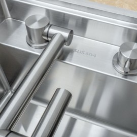 304 Stainless Steel Hidden Sink With Hot And Cold Folding Faucet
