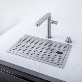 304 Stainless Steel Single Sink With Drain Plate Cover Drain Basket