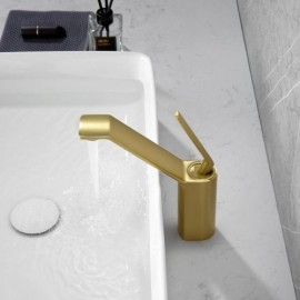 Copper Basin Faucet Brushed Gold/Black/Chrome Single Handle