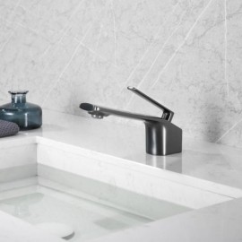 Modern Single Handle Copper Basin Mixer Faucet For Bathroom Brushed Gold/Black/Chrome