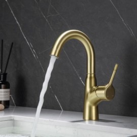 Brass Basin Mixer For Bathroom Brushed Gold/Black/Chrome