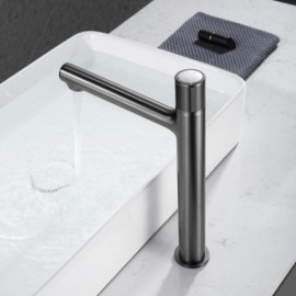 Copper Basin Faucet Rotary Switch For Bathroom Brushed Gold/Chrome/Black