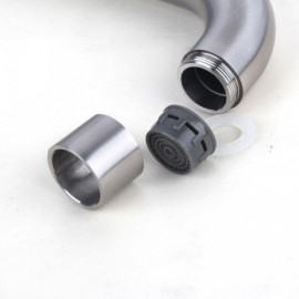 304 Stainless Steel Silver Double Bowl Sink For Balcony Kitchen Without/With Faucet