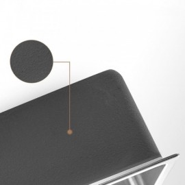 Single Bowl Mobile Sink In 304 Silver Stainless Steel With Black Support Optional Faucet