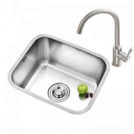 Small Size 304 Stainless Steel Silver Sink Without/With Faucet