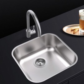 Small Single Bowl Kitchen Sink In 304 Stainless Steel With Drain