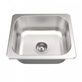 Small Single Bowl Sink In Silver 304 Stainless Steel For Kitchen Without/With Faucet