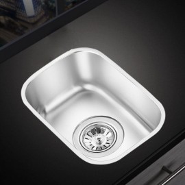 304 Stainless Steel Silver Single Sink With Drain For Kitchen
