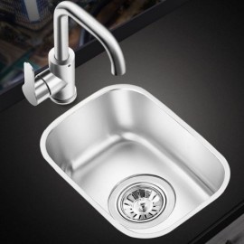 304 Stainless Steel Silver Single Sink With Drain For Kitchen
