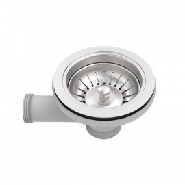 304 Stainless Steel Silver Single Sink With Drain For Kitchen