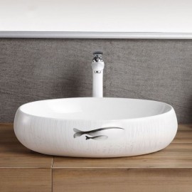 White Ceramic Sink For Bathroom Toilet