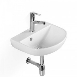 White Wall-Mounted Ceramic Sink For Bathroom Toilet