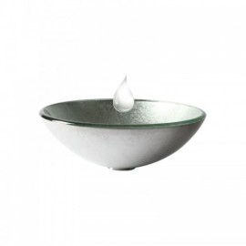 Round Tempered Glass Countertop Basin For Bathroom