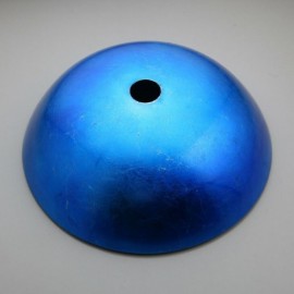 Countertop Washbasin With Waterfall Faucet In Blue Tempered Glass For Bathroom Balcony