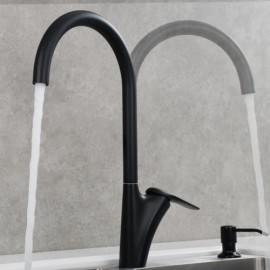 Black/Chrome/Gray Copper Kitchen Faucet For Sink